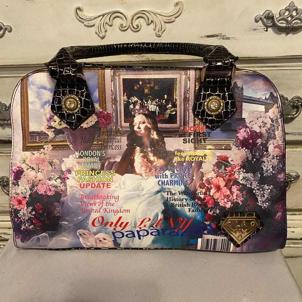 LANY Multi Colored Printed Bag/ Purse